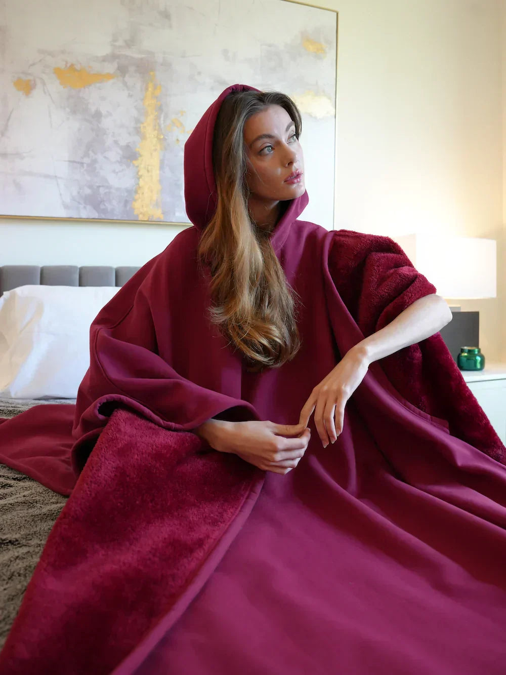 Oversized Hooded Blanket Sweatshirt – Karoline