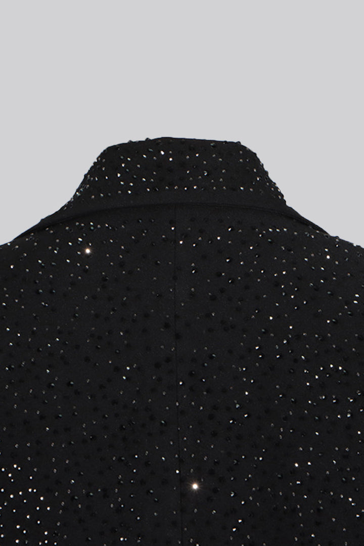Oversized women's blazer with glitter detail - Dianne