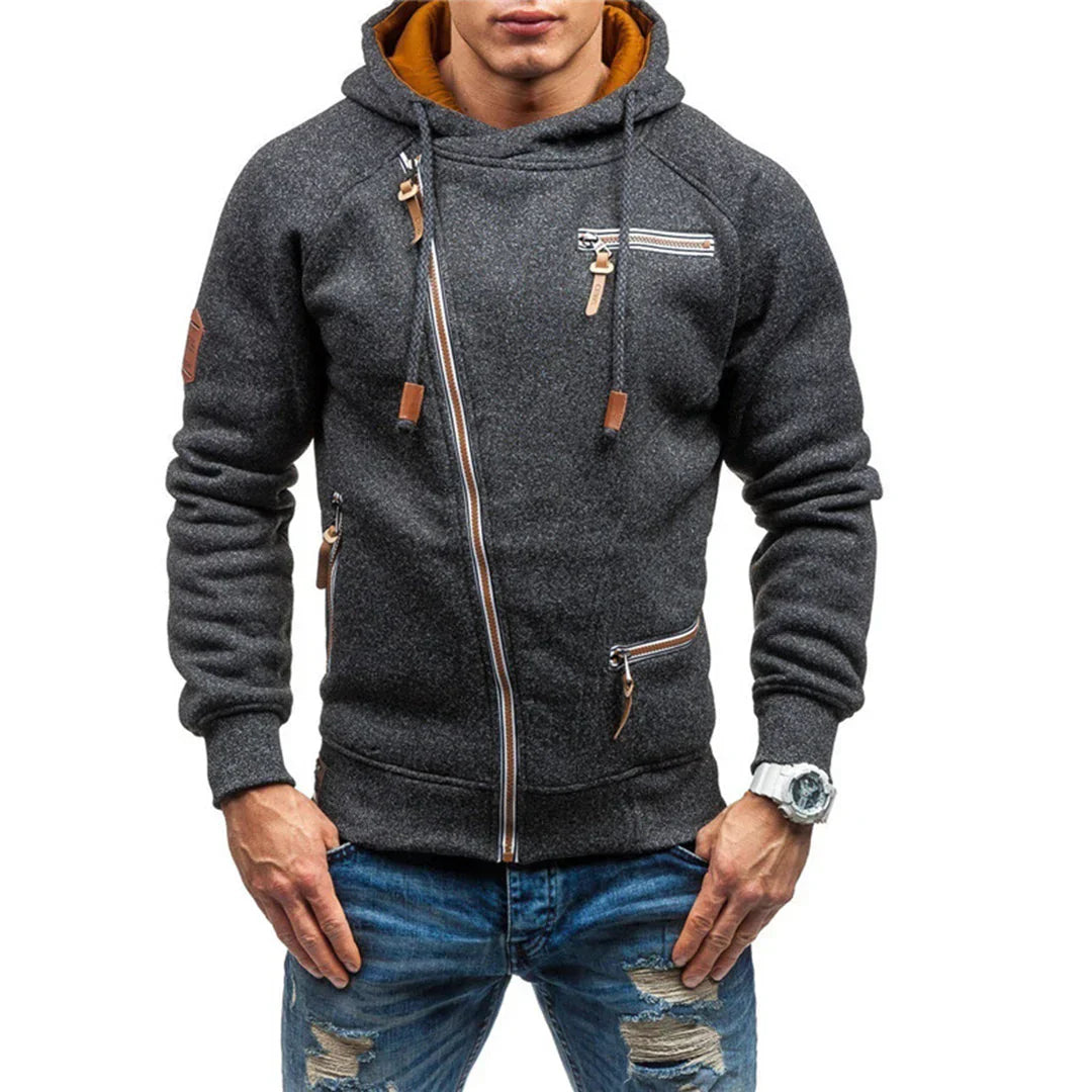 Casual Fleece Hoodie with Pockets for Men