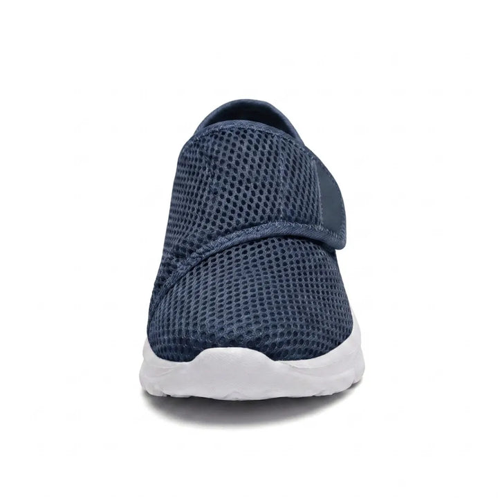 Comfortable Orthopedic Walking Shoes with Hook-and-Loop Strap for Wide or Swollen Feet