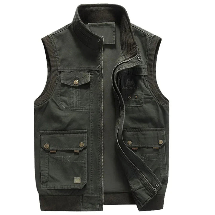 Functional Men's Vest with Multiple Pockets