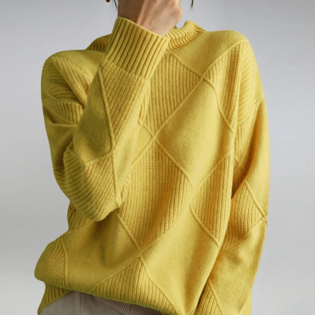 Roll-Neck Sweater with Relaxed Fit - Luzie