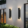 Modern Outdoor Lamp – Up/Down LED Wall Light, Waterproof, Vertical Design