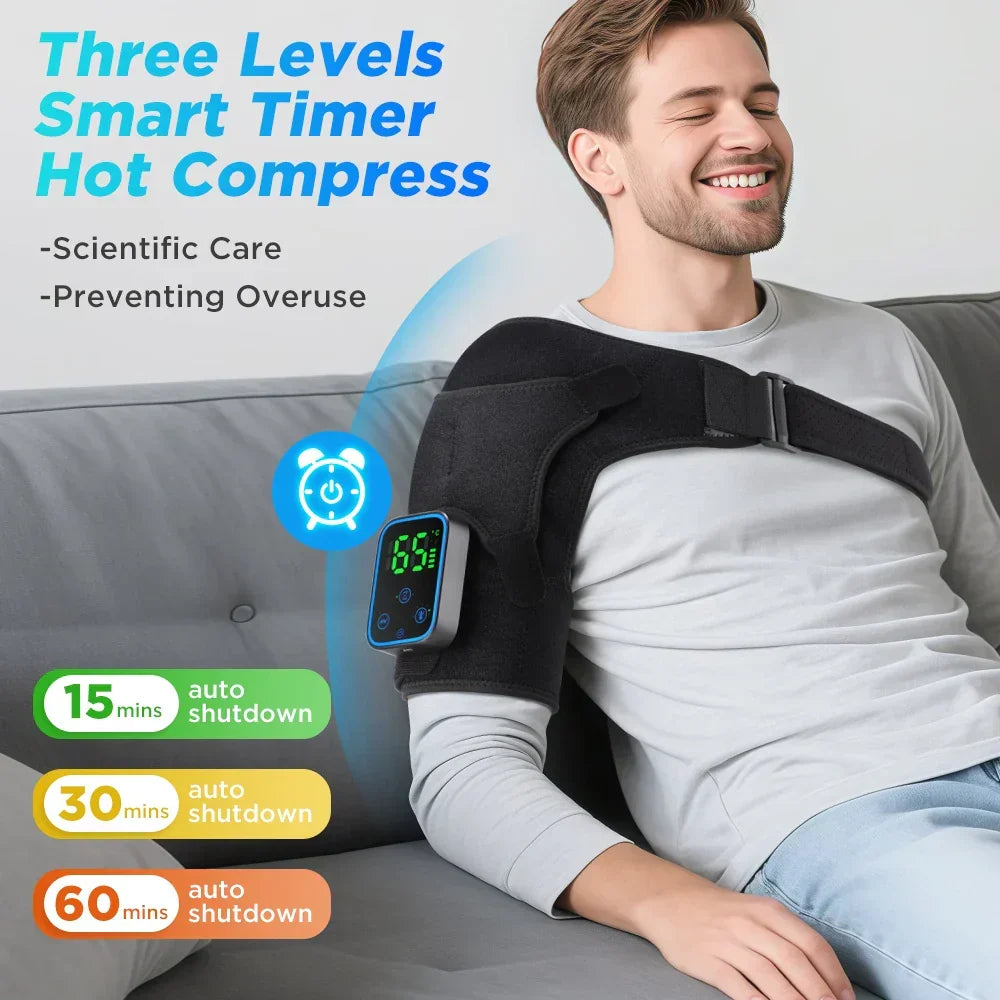 3-in-1 Electric Shoulder, Elbow and Knee Massager with Heat and App Control – ReliefPro