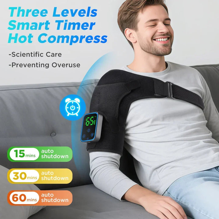 3-in-1 Electric Shoulder, Elbow and Knee Massager with Heat and App Control – ReliefPro