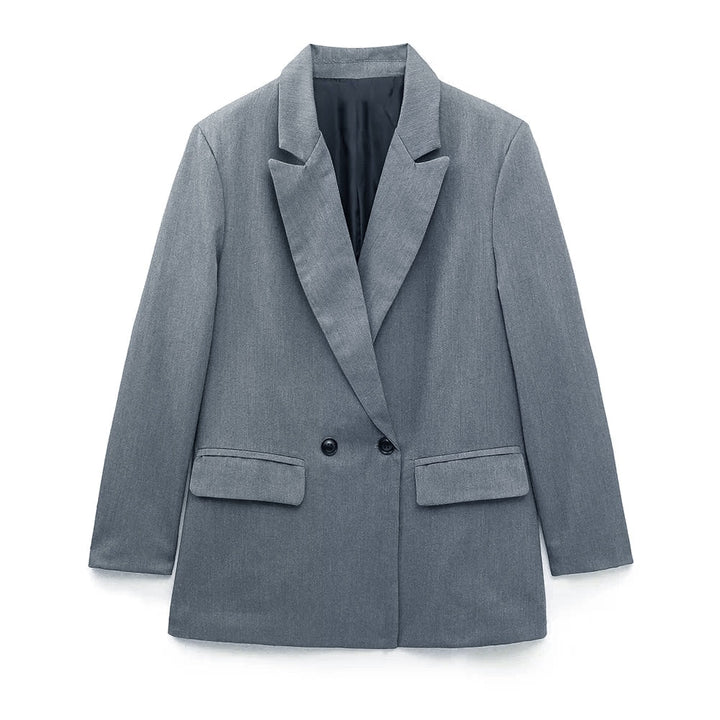 Elegant Double-Breasted Blazer for Women