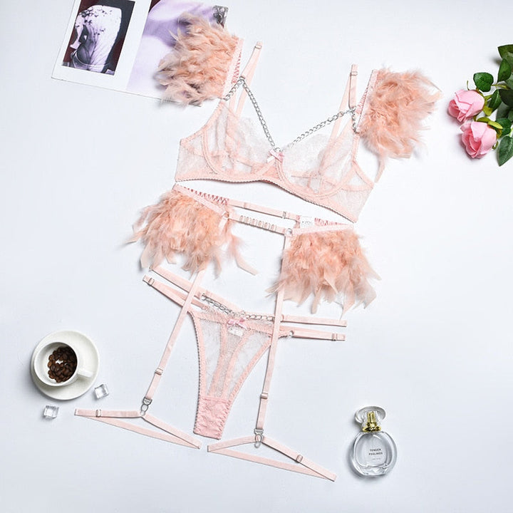 Mirella 3-Piece Lingerie Set | A Sexy Set with Unique Details