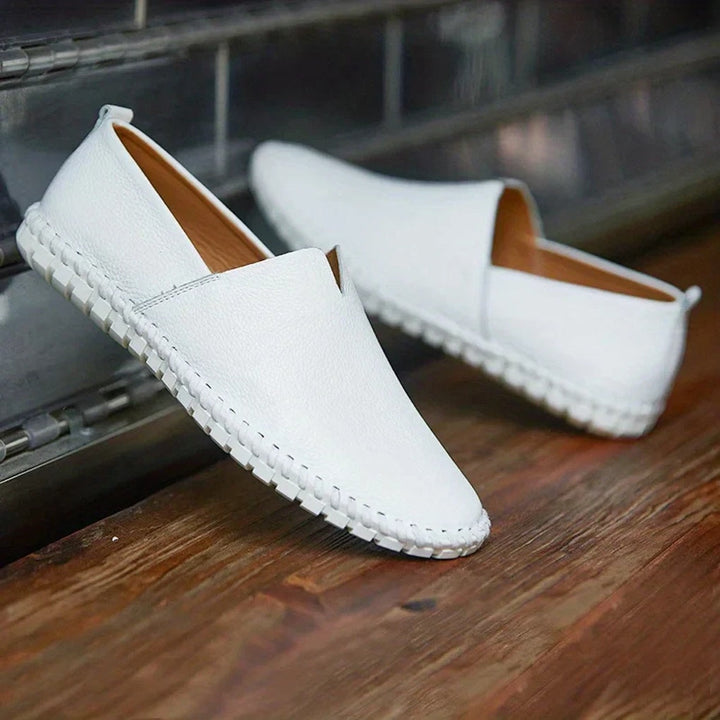 Elegant Loafers – Matte Genuine Leather Slip Ons