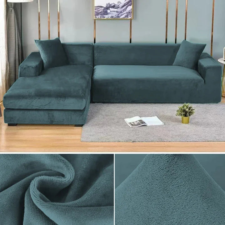 Sofina Stretch Velvet Sofa Cover with Luxurious Finish