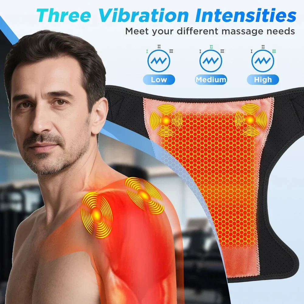 3-in-1 Electric Shoulder, Elbow and Knee Massager with Heat and App Control – ReliefPro