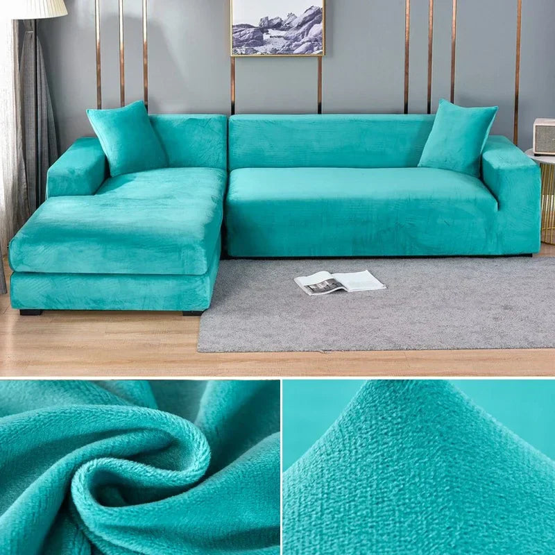 Sofina Stretch Velvet Sofa Cover with Luxurious Finish