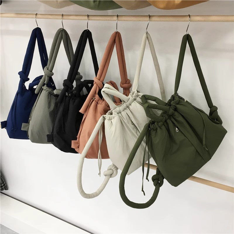 Unique Puffer Handbag with Trendy Volume - Riva