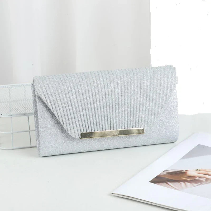 Women's Luxury Clutch – Evening Handbag, Plain, Suitable for Festive Occasions