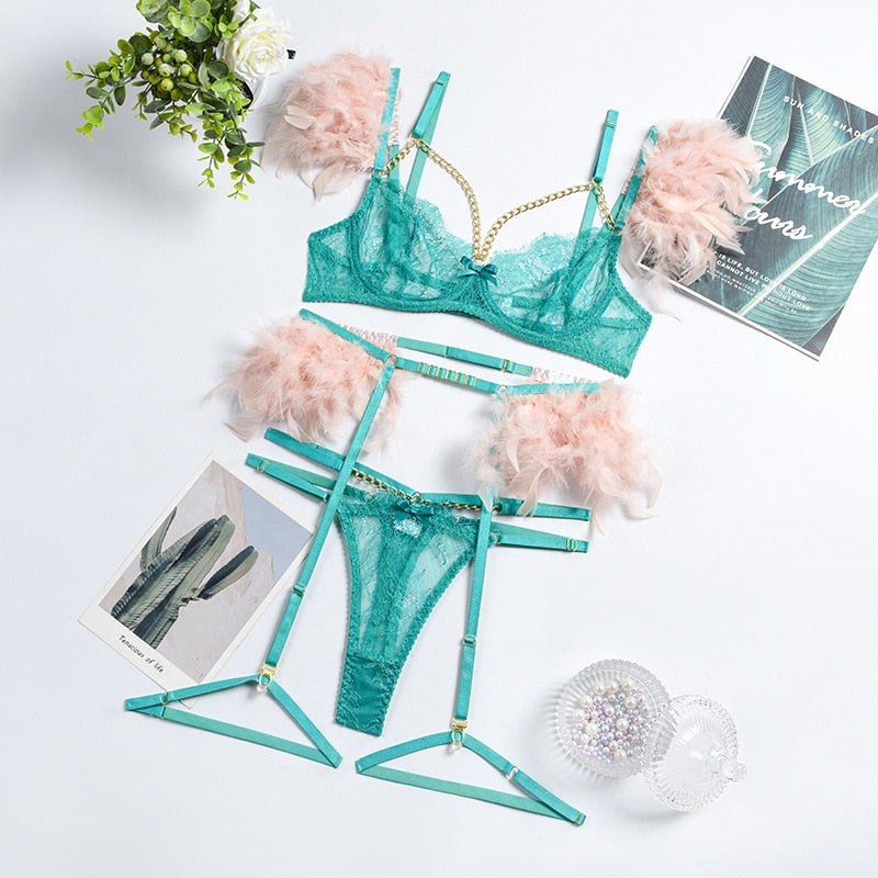 Mirella 3-Piece Lingerie Set | A Sexy Set with Unique Details