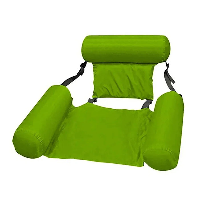 Luxury Inflatable Water Chair with Backrest - Floating Chair for Pool and Lake