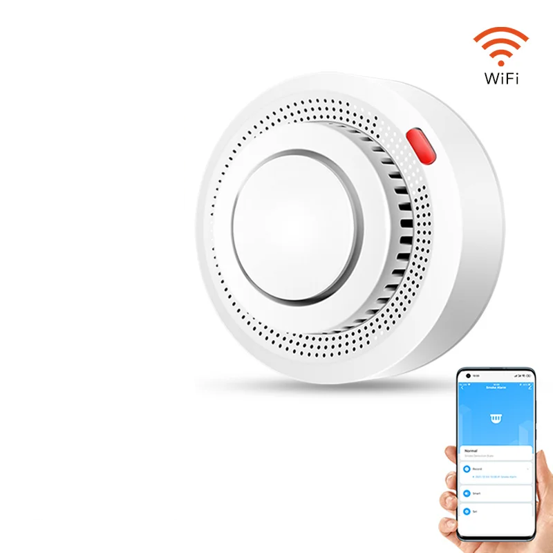 Smart WiFi Smoke Detector Fire Alarm 85 dB – SafeSense