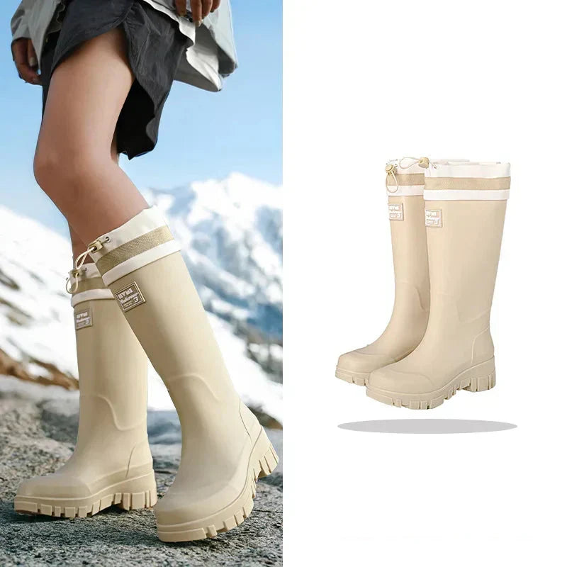 Women's Retro-Look Wellington Boots, Waterproof with Non-Slip Sole – Arlena