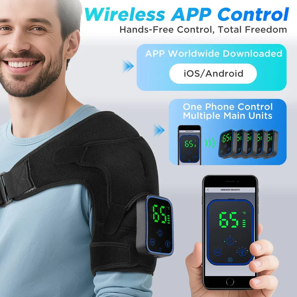 3-in-1 Electric Shoulder, Elbow and Knee Massager with Heat and App Control – ReliefPro