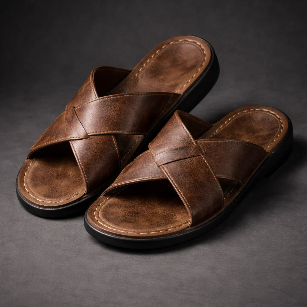 Men's Sandals | Crossed Straps & Easy Entry