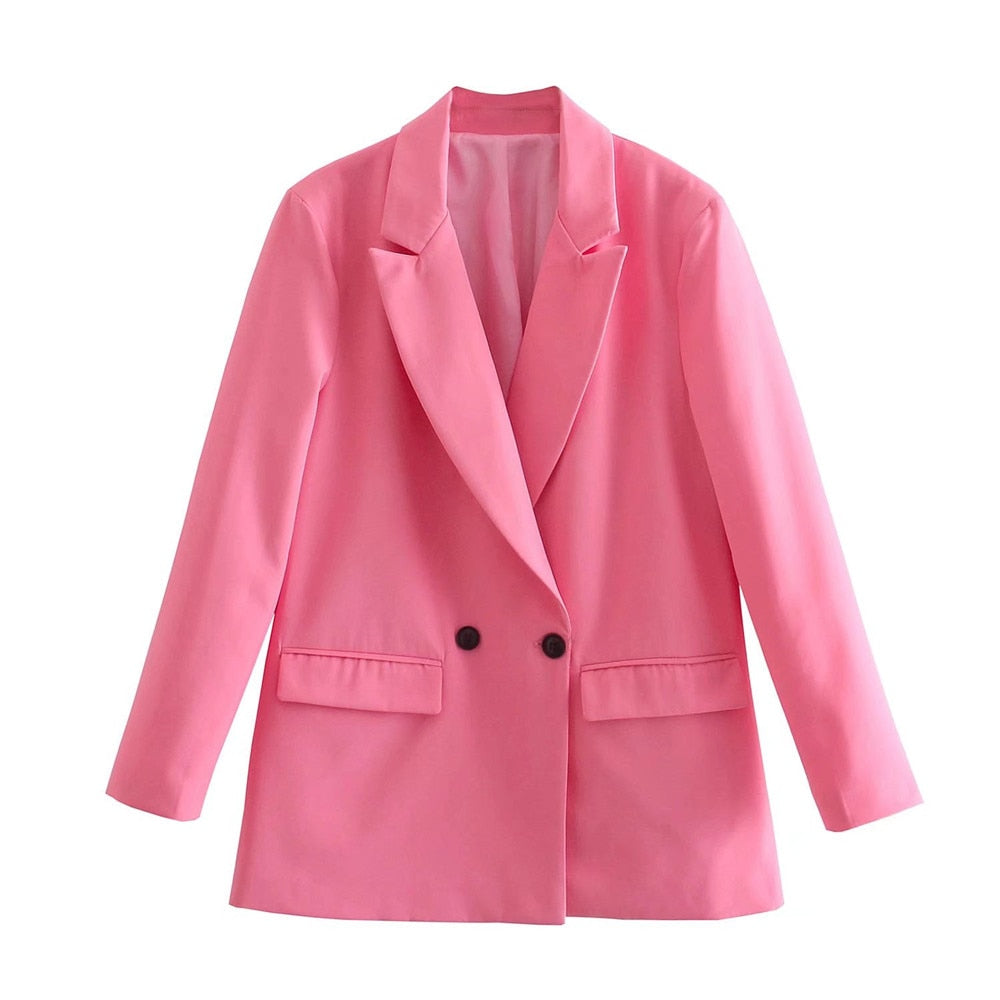 Elegant Double-Breasted Blazer for Women