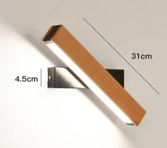 Japanese LED Wall Light | Minimalist Rotating Wall Lamp