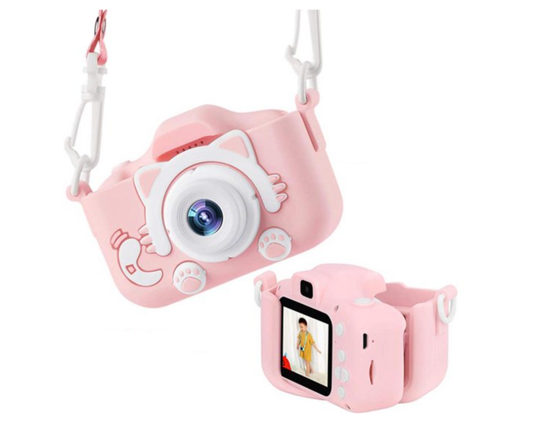 HD Mini Digital Camera with Protective Case for Kids