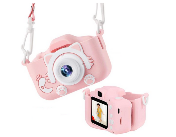 HD Mini Digital Camera with Protective Case for Kids