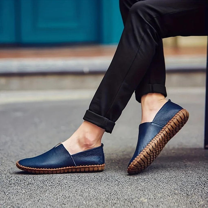 Elegant Loafers – Matte Genuine Leather Slip Ons