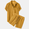 Ribbed Summer Clothing Set for Men - Effortless Style and Comfort for Warm Days