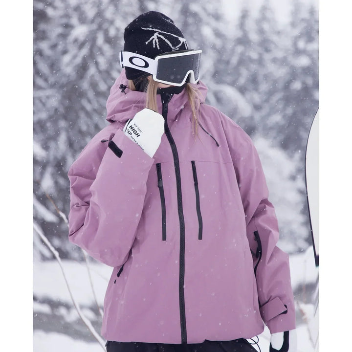 Unisex Hooded Ski Jacket for Skiing, Snowboarding and Outdoor Wear