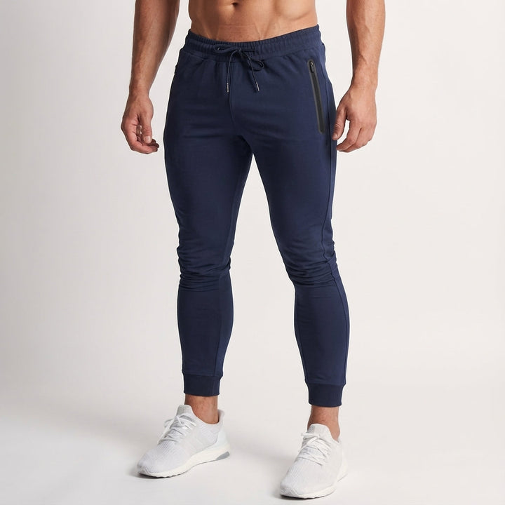 Slim Fit Training Trousers Made from Cotton Blend - Johnny