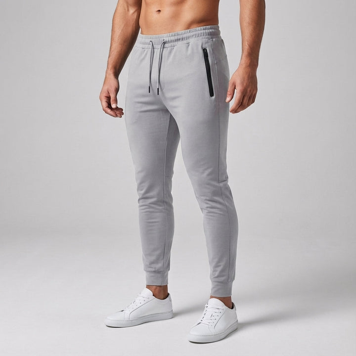 Slim Fit Training Trousers Made from Cotton Blend - Johnny