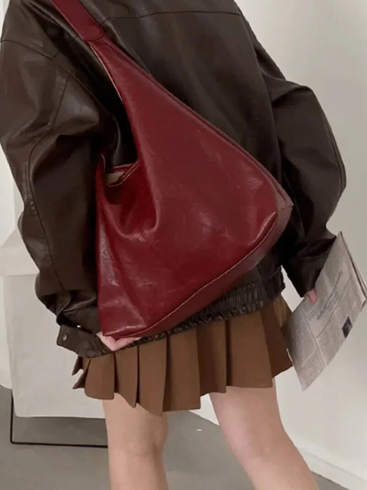 Women's Leather Shoulder Bag with Minimalist Design – Luxury Accessory for Everyday Use