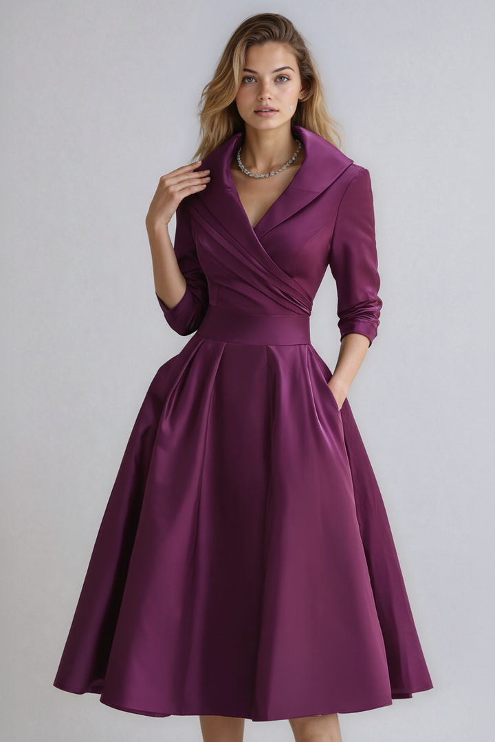Fitted Midi Dress - Emilie