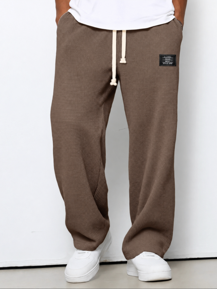 Men's Relaxed Fit Pants with Adjustable Drawstring Waist