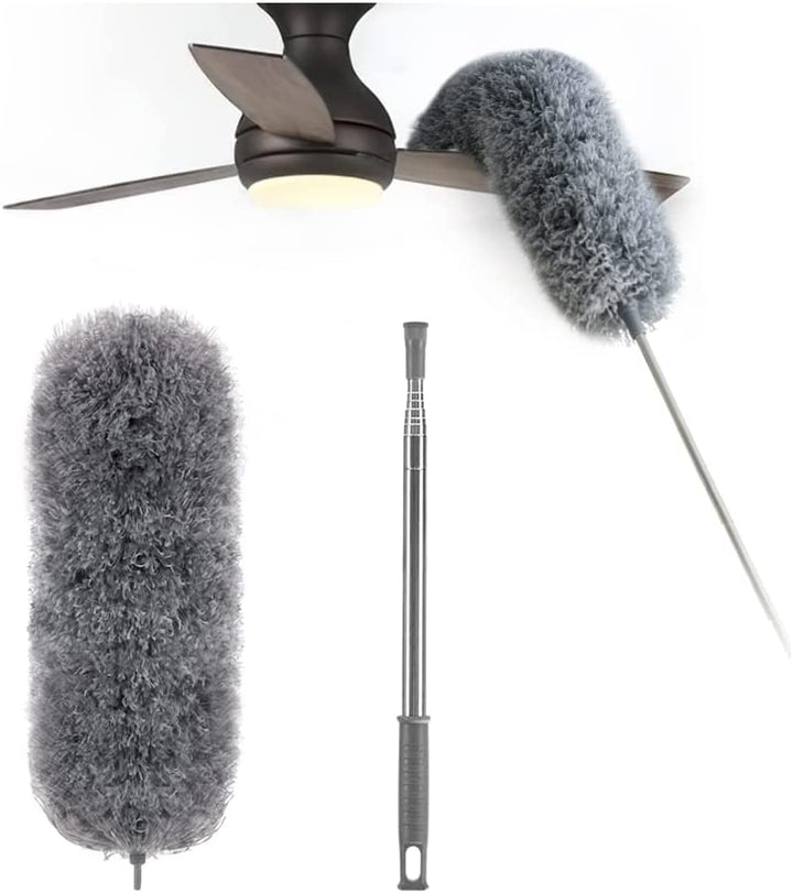 Extendable Microfibre Duster | Extra-Long Reach | Flexible Head | Washable