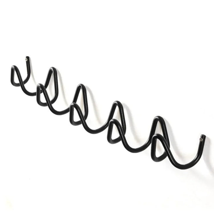 Wrought Iron Wall Coat Rack Wave Design for Hallway, Bedroom and Bathroom