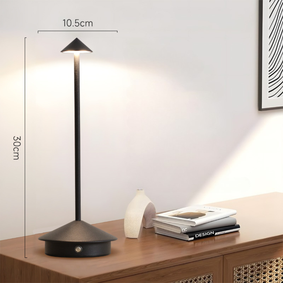 Cordless Table Lamp with Touch Dimmer and USB Charging