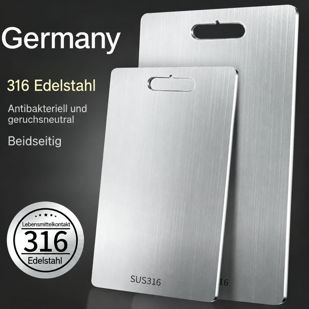 Titanium Kitchen Cutting Board – 316 Grade, Double-Sided