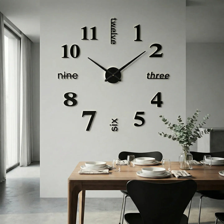 Oversized Modern Wall Clock - Clockique
