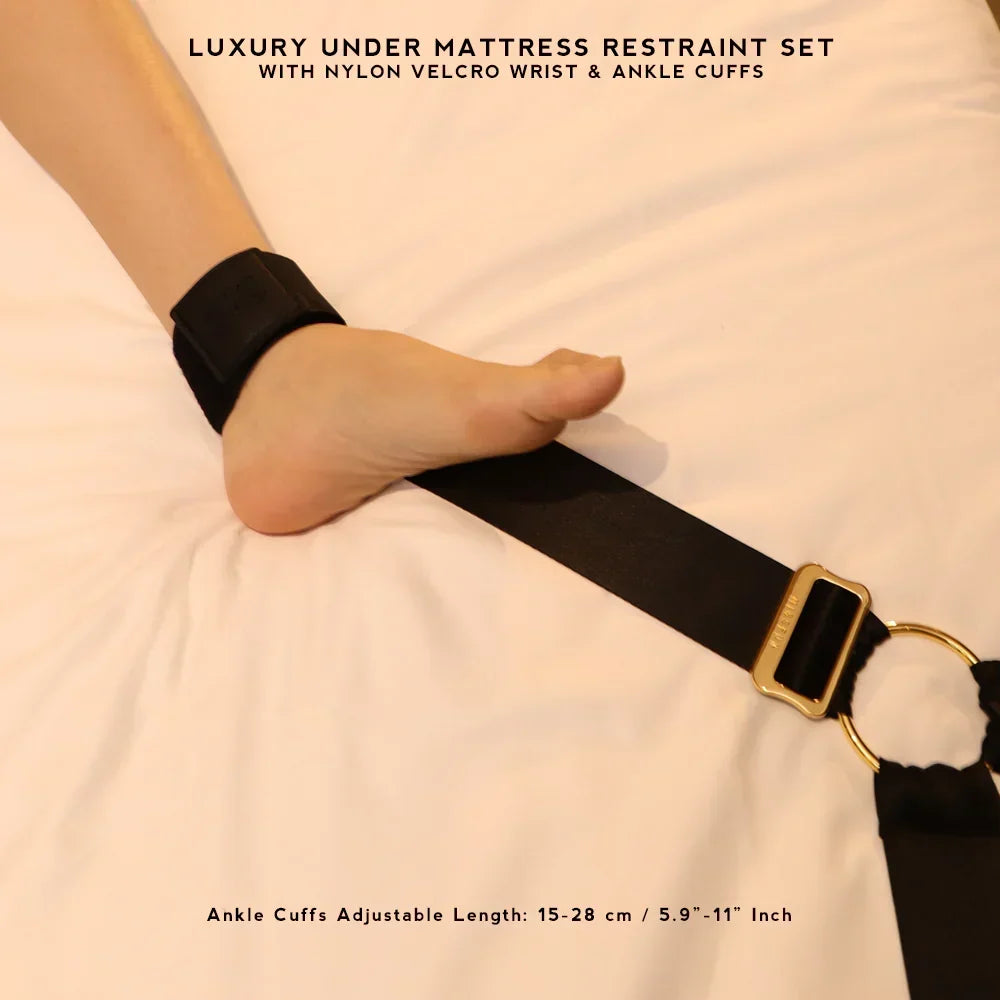 Under-Bed Restraint Set with Adjustable Cuffs