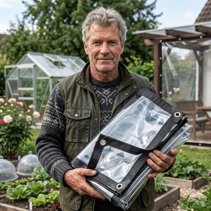 Clear Weatherproof Tarp for Garden, Patio and Outdoor Areas