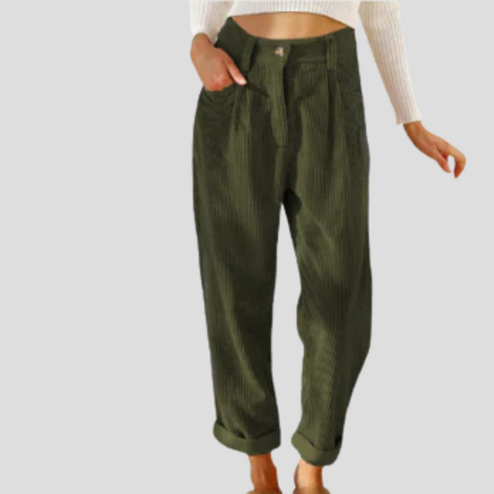 Stylish Corduroy Trousers – Casual Flair with Texture