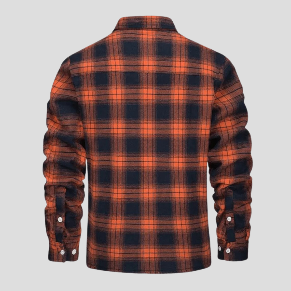 Men’s Plaid Jacket with Fleece Lining