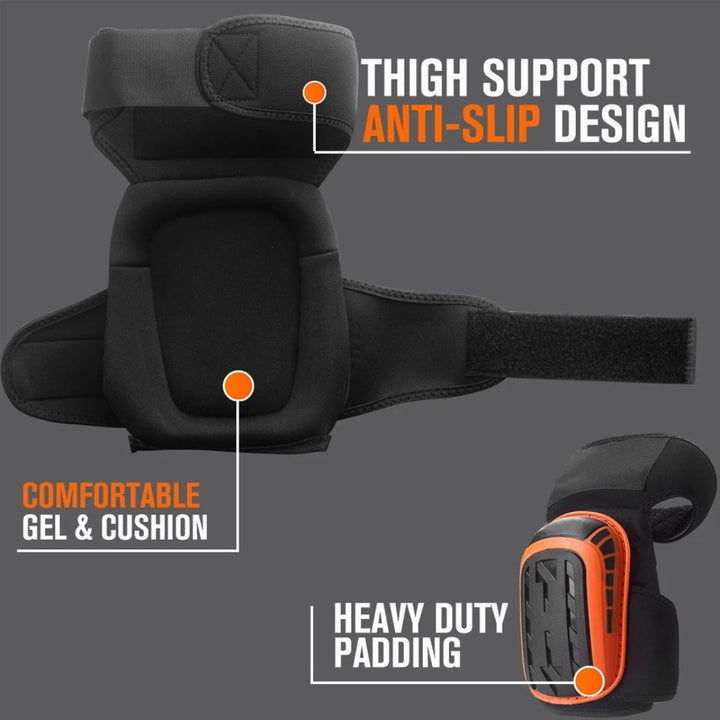 Professional Work Knee Pads | Heavy-Duty, Adjustable