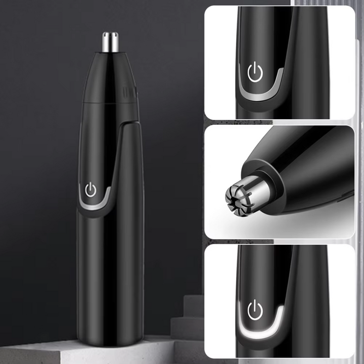 Rechargeable Nose and Ear Trimmer - Painless Facial Grooming