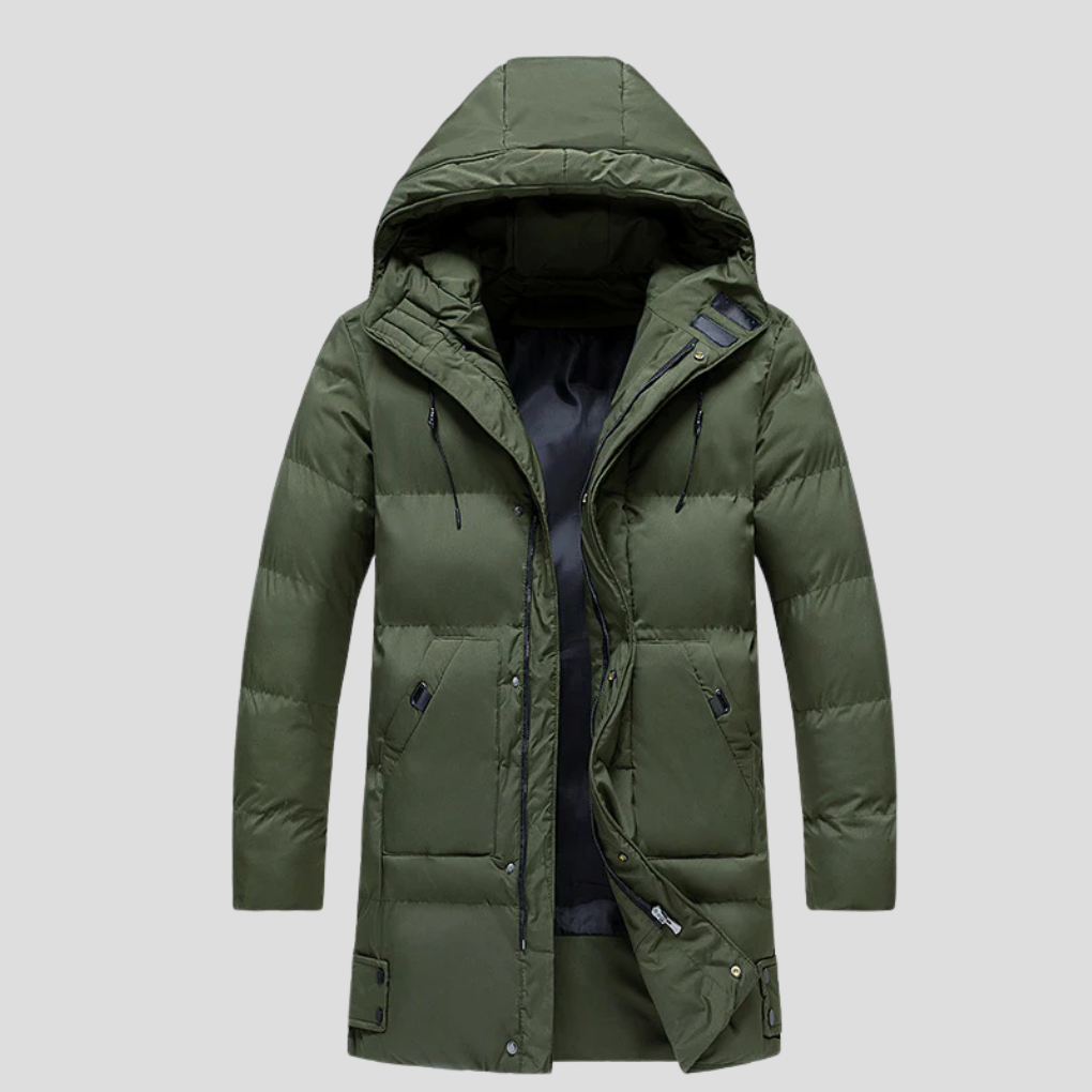 Men’s Parka Coat – Elegant Shield for Harsh Weather