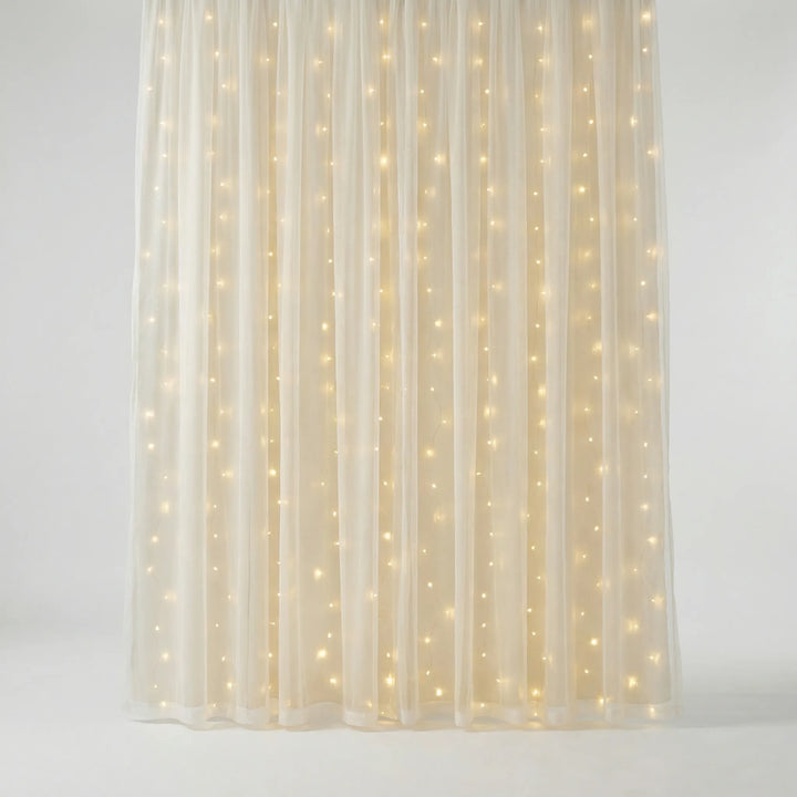 Warm White LED Curtain Lights for Indoor and Outdoor Use - Glowdrop