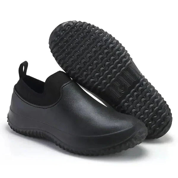 Water-Resistant Slip-On Work Shoes