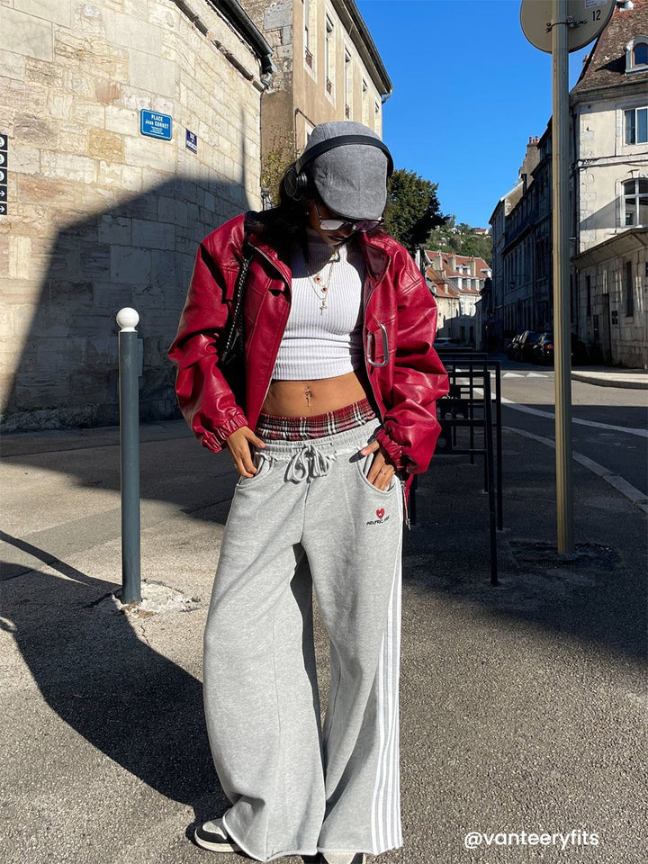 Wide-Leg Comfy Sweatpants - Janine